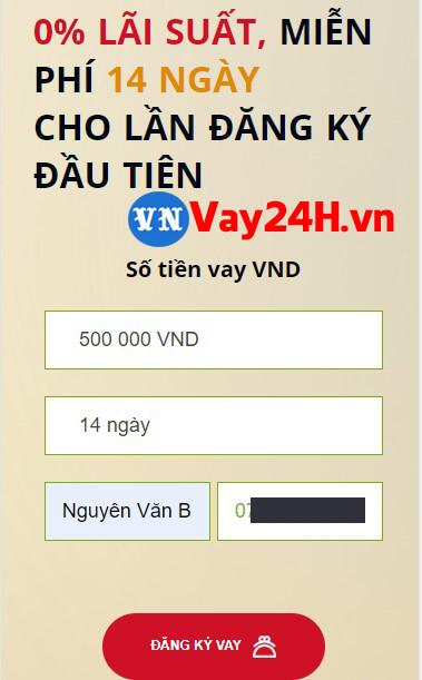 c&aacute;ch vay tiền vayvnd bước 1