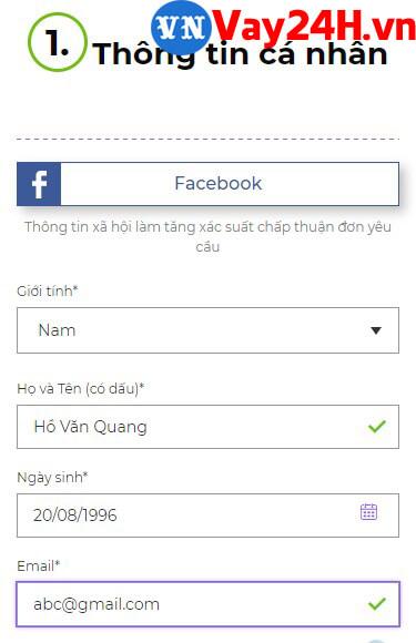 C&aacute;c bước đăng k&yacute; vay tiền MoneyVeo 4