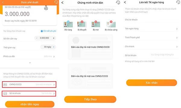 Đăng k&yacute; th&ocirc;ng tin nhận tiền Uvay Evay